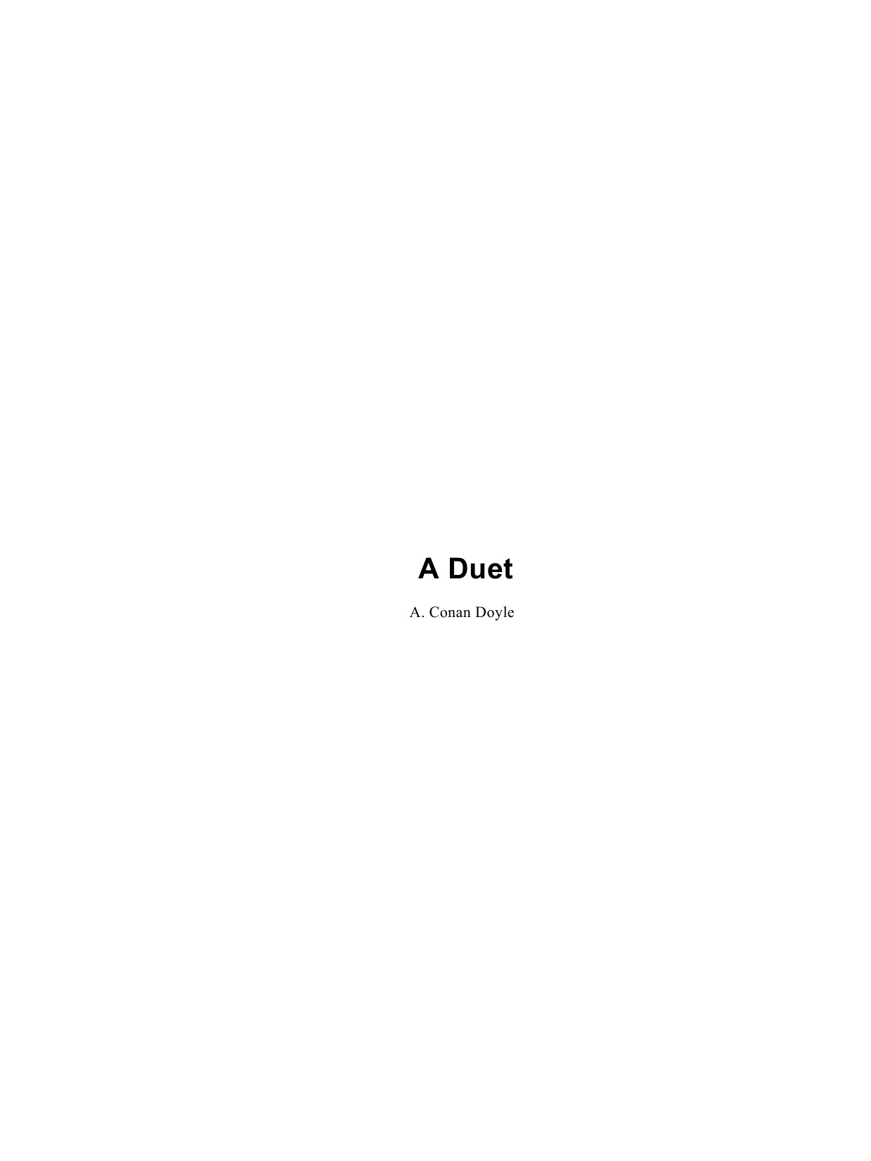 A Duet