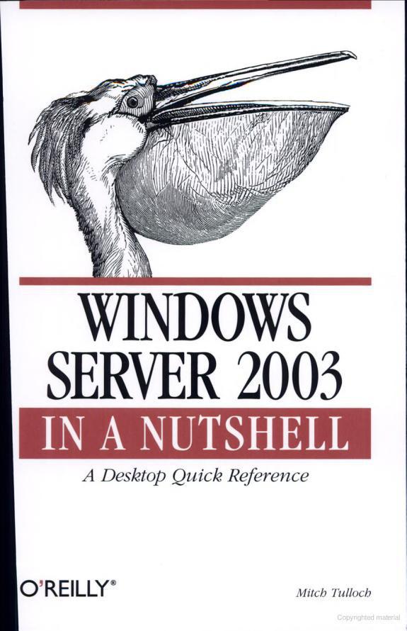 Windows Server 2003 in a Nutshell