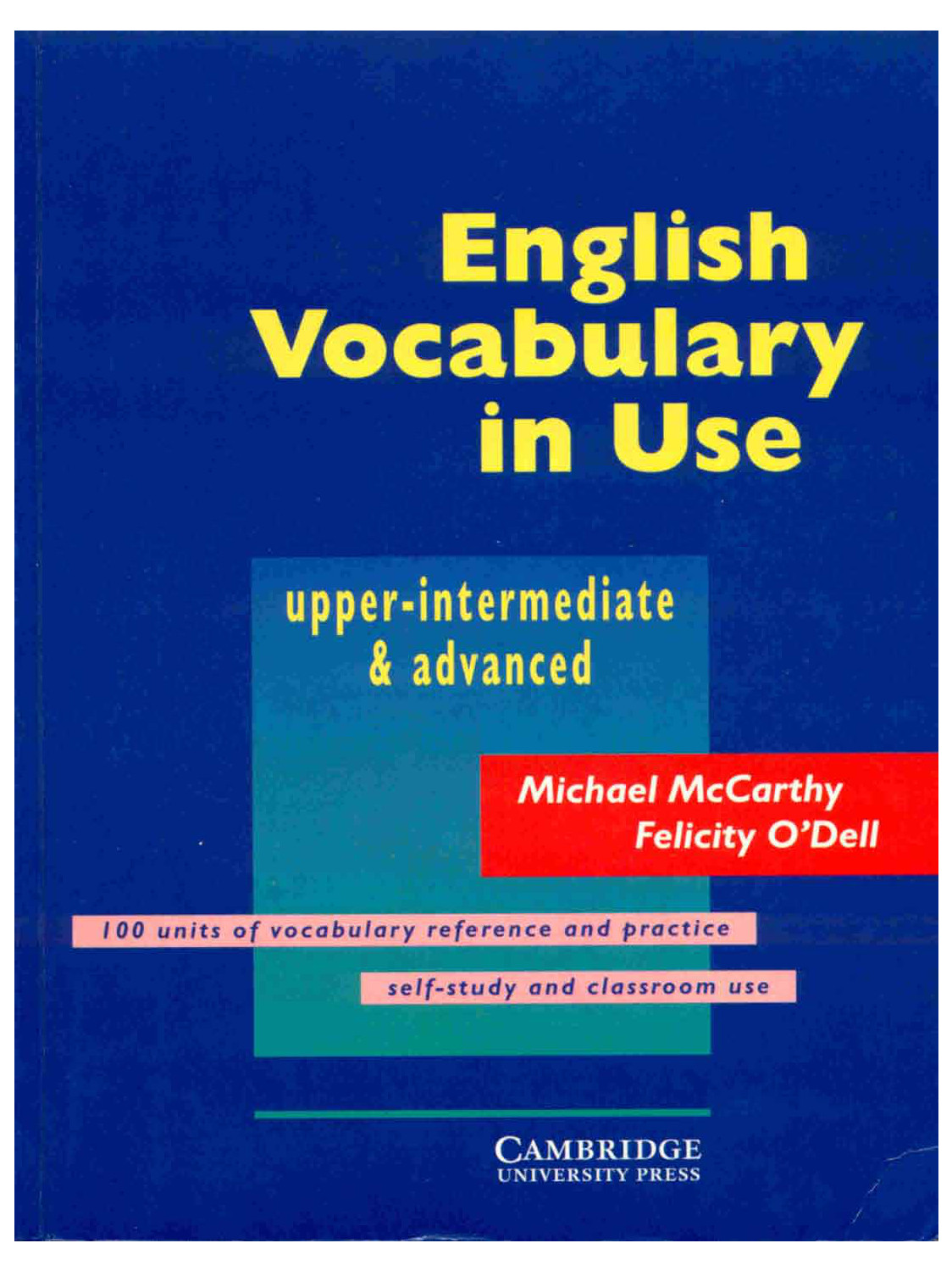 English Vocabulary in Use Upper-Intermediate & Advanced