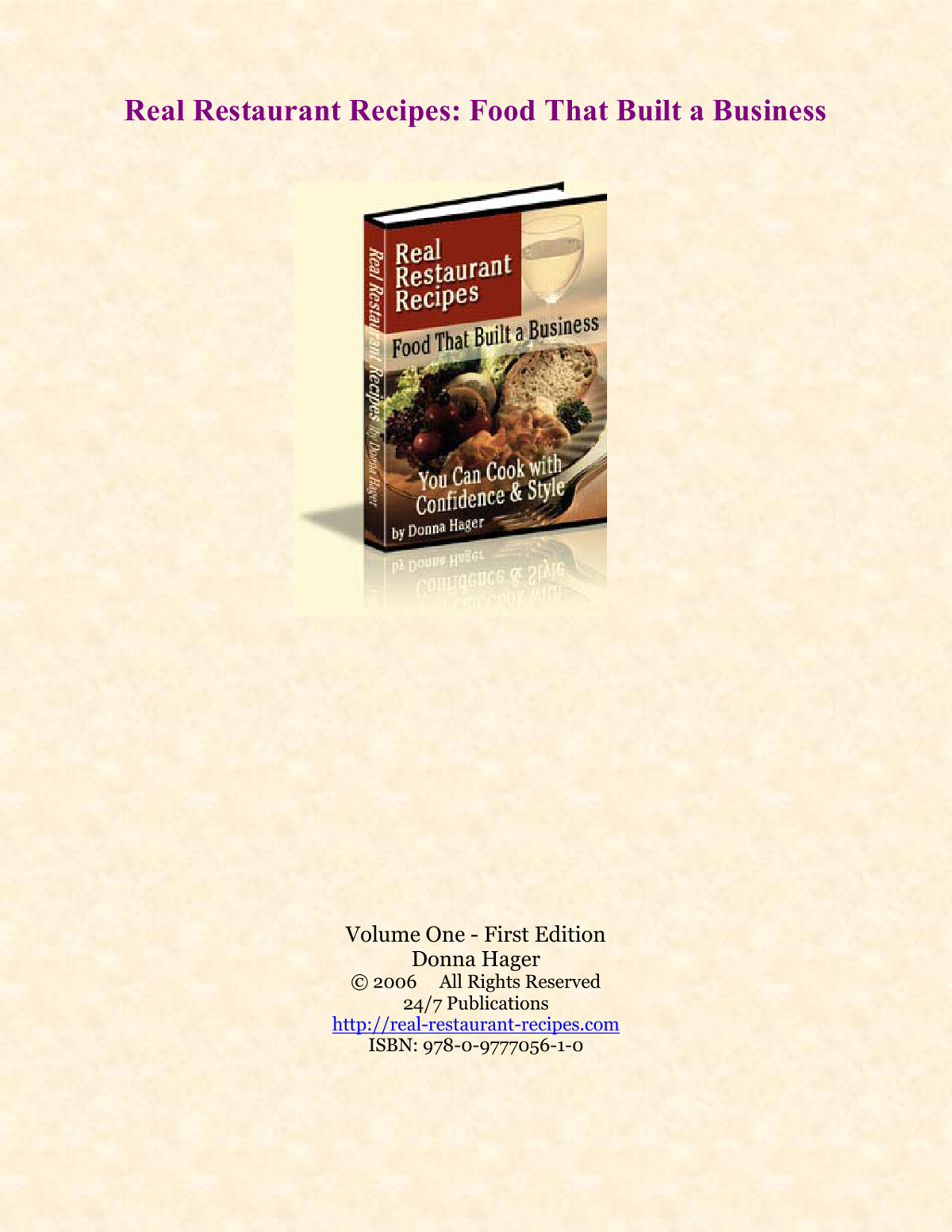 Real Restaurant Recipes: Food That Built a Business