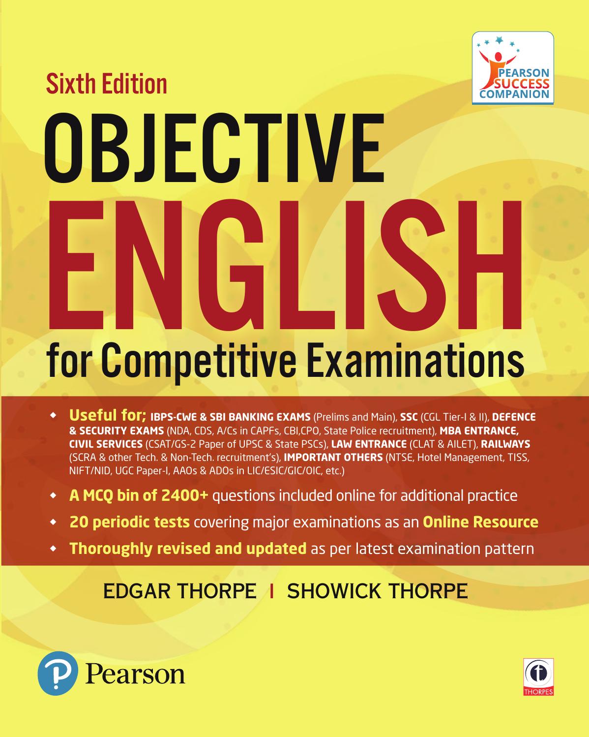 Objective English for Competitive Examinations