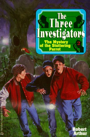 Alfred Hitchcock and the three investigators in The mystery of the stuttering parrot